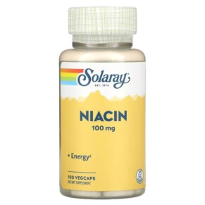 Solaray Niacin 100 mg 100 VegCaps 076280043594