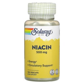 Solaray Niacin 500 mg 100 VegCaps 076280043631