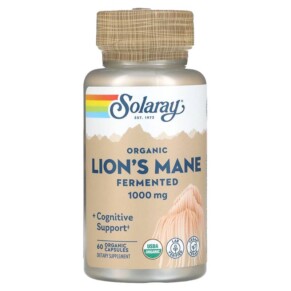 Solaray Organic Fermented Lion's Mane 500 mg 60 Organic Capsules 076280719833