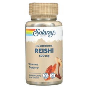 Solaray Reishi Mushrooms 600 mg 100 VegCaps 076280015058