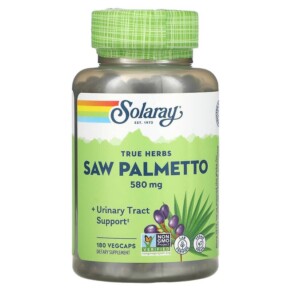 Solaray Saw Palmetto 580 mg 180 VegCaps 076280015515