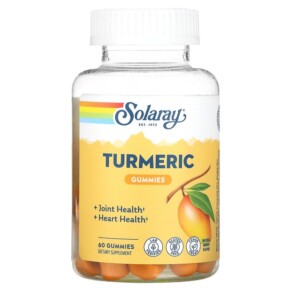 Solaray Turmeric Gummies Natural Mango 60 Gummies 076280279320