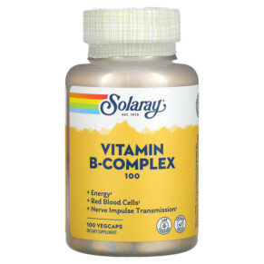 Solaray Vitamin B-Complex 100 100 VegCaps 076280043013