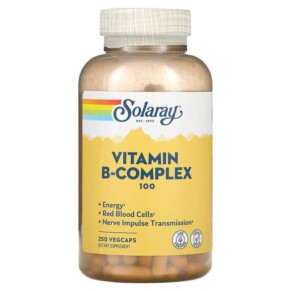 Solaray Vitamin B-Complex 100 250 VegCaps 076280043037