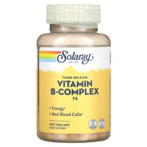 Solaray Vitamin B-Complex 75 Timed-Release 100 VegCaps 076280042917