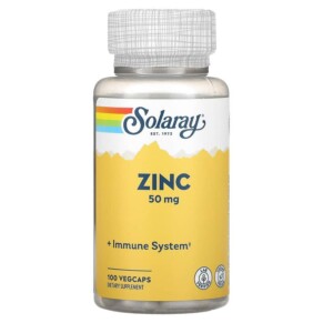Solaray Zinc 50 mg 100 VegCaps 076280047103
