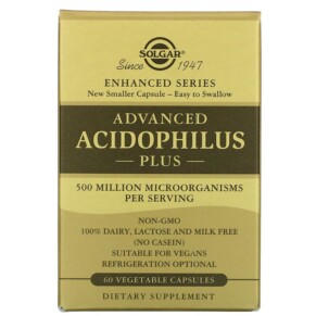 Solgar Advanced Acidophilus Plus 60 Vegetable Capsules 033984000148