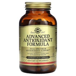 Solgar Advanced Antioxidant Formula 120 Vegetable Capsules 033984010352