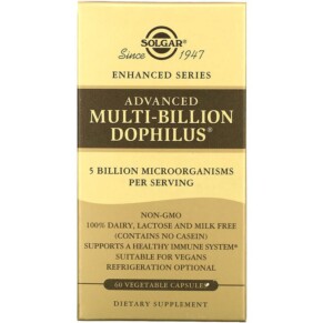 Solgar Advanced Multi-Billion Dophilus 60 Vegetable Capsules 033984000391