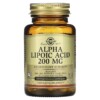 Solgar Alpha Lipoic Acid 200 mg 50 Vegetable Capsules 033984000582