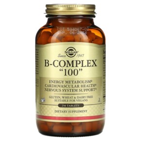 Solgar B-Complex "100" 250 Tablets 033984011625