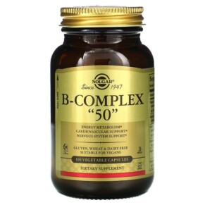 Solgar B-Complex "50" 100 Vegetable Capsules 033984011212
