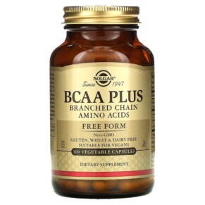 Solgar BCAA Plus Free Form 100 Vegetable Capsules 033984001961