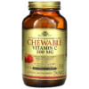 Solgar Chewable Vitamin C Natural Cran-Raspberry 500 mg 90 Chewable Tablets 033984004085