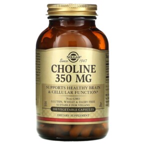 Solgar Choline 350 mg 100 Vegetable Capsule 033984008304