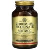 Solgar Chromium Picolinate 500 mcg 120 Vegetable Capsules 033984008724