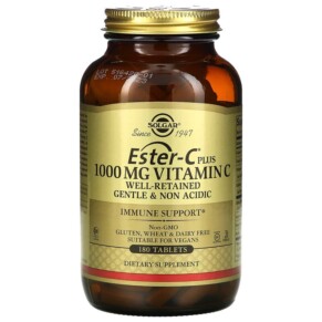 Solgar Ester-C Plus Vitamin C 1.000 mg 180 Tablets 033984591974