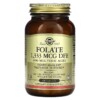 Solgar Folate 1.333 mcg DFE 250 Tablets 033984011014
