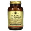Solgar Folate 800 mcg 250 Vegetable Capsules 033984010925
