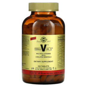 Solgar Formula VM-75 250 Tablets 033984303904