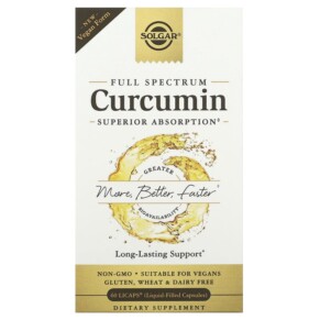 Solgar Full Spectrum Curcumin 60 Licaps 033984547070