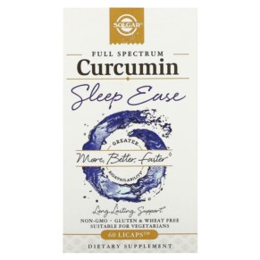 Solgar Full Spectrum Curcumin Sleep Ease 60 Licaps 033984005525