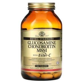 Solgar Glucosamine Chondroitin MSM with Ester-C 180 Tablets 033984012721