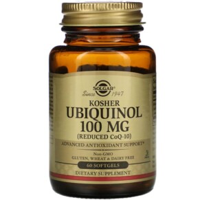 Solgar Kosher Ubiquinol 100 mg 60 Softgels 033984005389