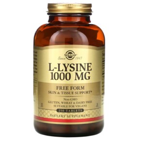 Solgar L-Lysine Free Form 1.000 mg 250 Tablets 033984017023