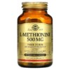 Solgar L-Methionine 500 mg 90 Vegetable Capsules 033984017542