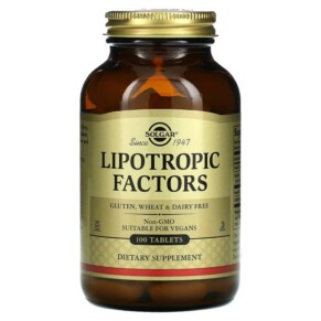 Solgar Lipotropic Factors 100 Tablets 033984015814