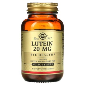 Solgar Lutein 20 mg 60 Softgels 033984016750