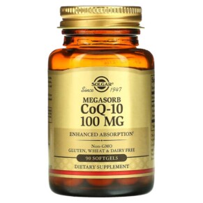 Solgar Megasorb CoQ-10 100 mg 90 Softgels 033984009141