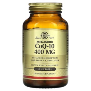 Solgar Megasorb CoQ-10 400 mg 60 Softgels 033984009752