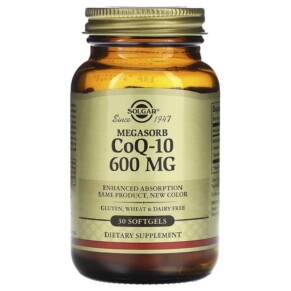 Solgar Megasorb CoQ-10 600 mg 30 Softgels 033984009707