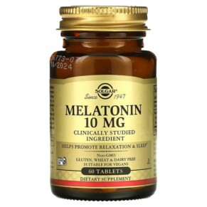 Solgar Melatonin 10 mg 60 Tablets 033984019560