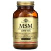 Solgar MSM (Methylsulfonylmethane) 1.000 mg 120 Tablets 033984017344