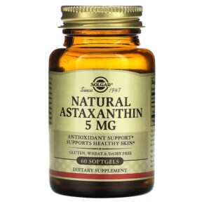 Solgar Natural Astaxanthin 5 mg 60 Softgels 033984000711