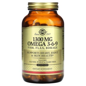 Solgar Omega 3-6-9 1.300 mg 120 Softgels 033984020283