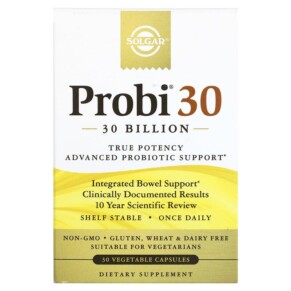 Solgar Probi 30 30 Billion 30 Vegetable Capsules 033984539259