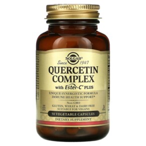 Solgar Quercetin Complex with Ester-C Plus 50 Vegetable Capsules 033984023185