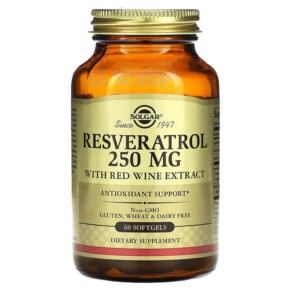 Solgar Resveratrol 250 mg 60 Softgels 033984024847