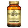Solgar Resveratrol 500 mg 30 Vegetable Capsules 033984310452