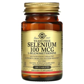 Solgar Selenium Yeast-Free 100 mcg 100 Tablets 033984025516