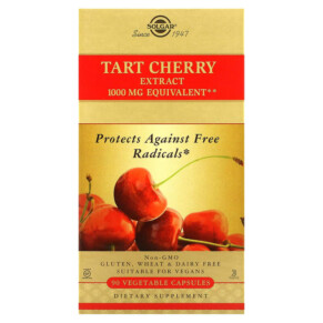 Solgar Tart Cherry Extract 1.000 mg 90 Vegetable Capsules 033984315495