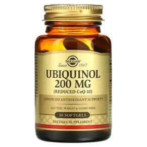 Solgar Ubiquinol (Reduced CoQ10) 200 mg 30 Softgels 033984026421