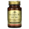 Solgar Vitamin B2 (Riboflavin) 100 mg 100 Vegetable Capsules 033984030503