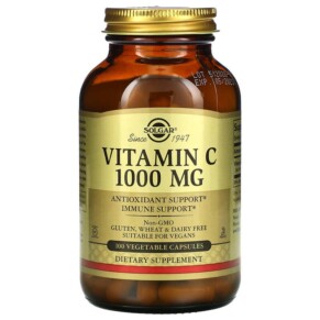 Solgar Vitamin C 1.000 mg 100 Vegetable Capsules 033984032804