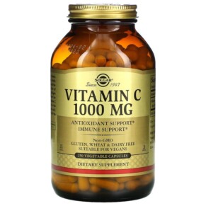 Solgar Vitamin C 1.000 mg 250 Vegetable Capsules 033984032811