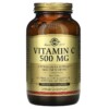 Solgar Vitamin C 500 mg 250 Vegetable Capsules 033984032613